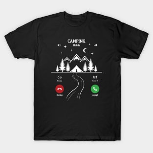 Camping Mobile Call T-Shirt